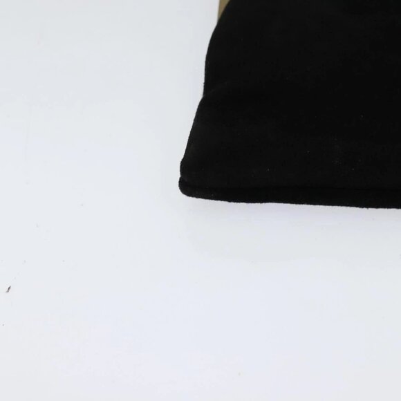 Miu Miu Shoulder Pouch Suede Black Gold Auth 120859 - Picture 4 of 16